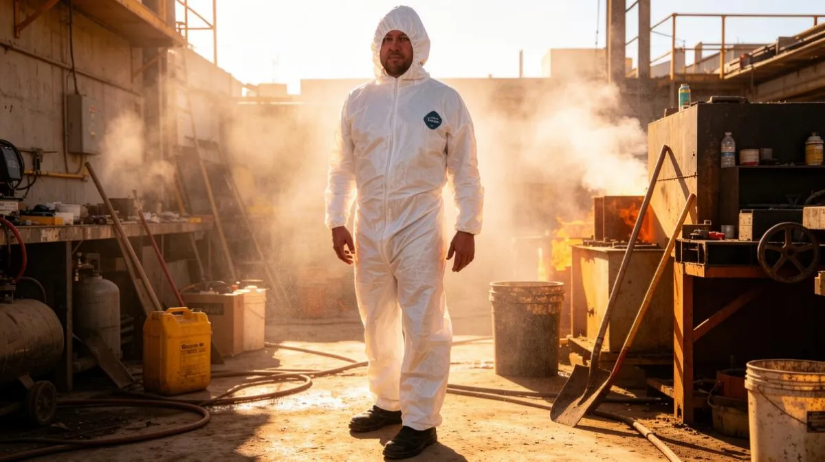 tyvek disposable coverall
